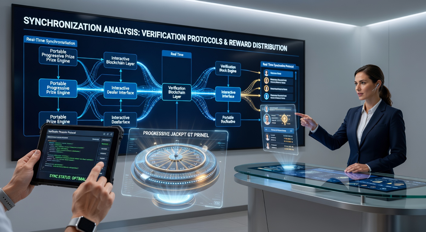 Illustration der Synchronisation zwischen Verifizierungsprotokollen und Belohnungsverteilung in mobilen Casino-Formaten