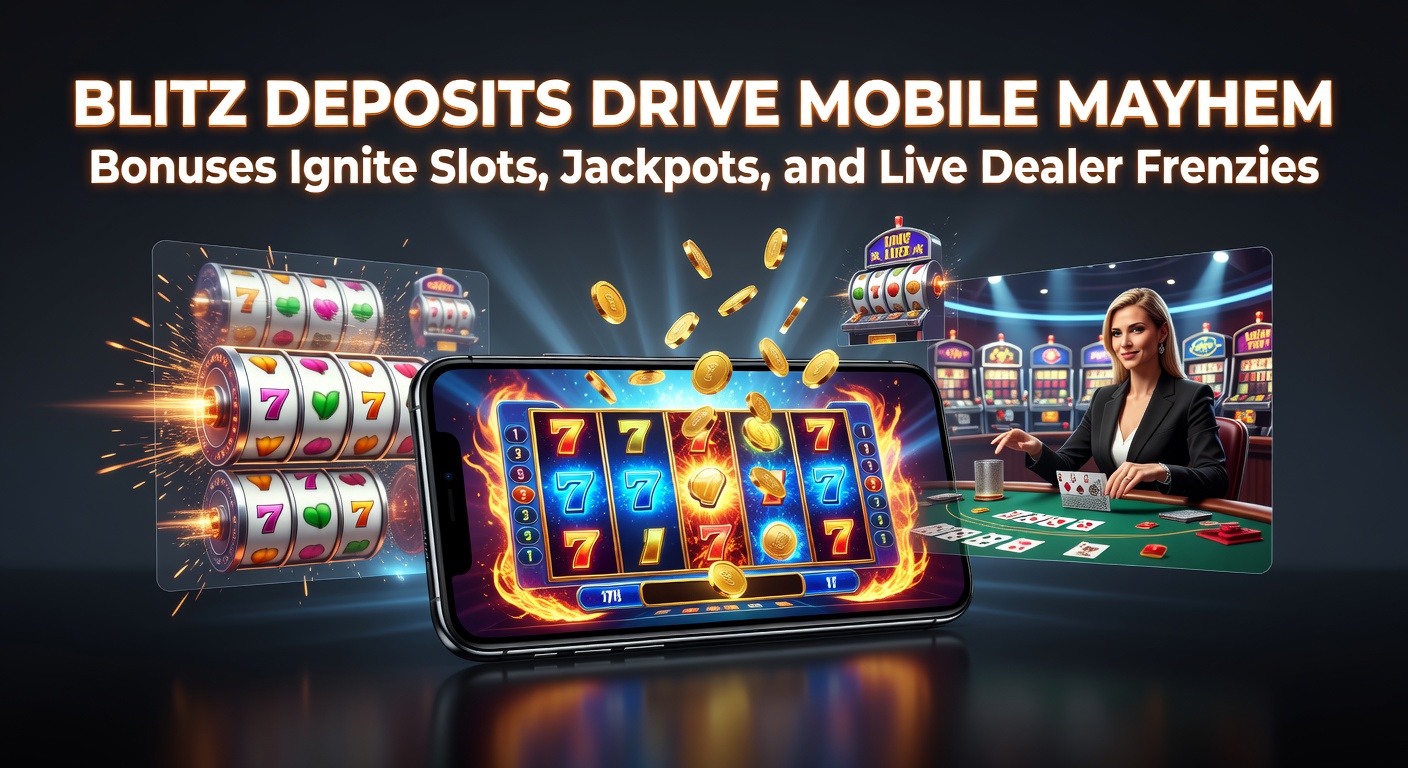 Smartphone mit blitzschnellen Einzahlungen und explodierenden Slot-Jackpots im mobilen Casino