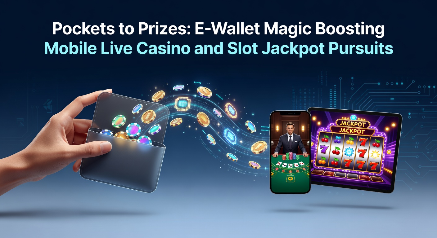 Smartphone mit E-Wallet-App und leuchtenden Slot-Jackpots im Hintergrund, das die nahtlose Verbindung von mobiler Zahlung zu Casino-Gewinnen symbolisiert