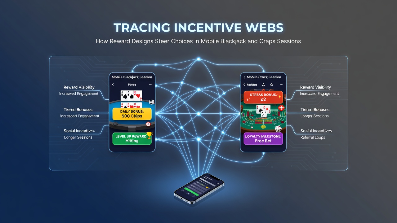 Visualisierung von Belohnungsnetzen in mobilen Blackjack- und Craps-Apps mit Diagrammen und Spieloberflächen